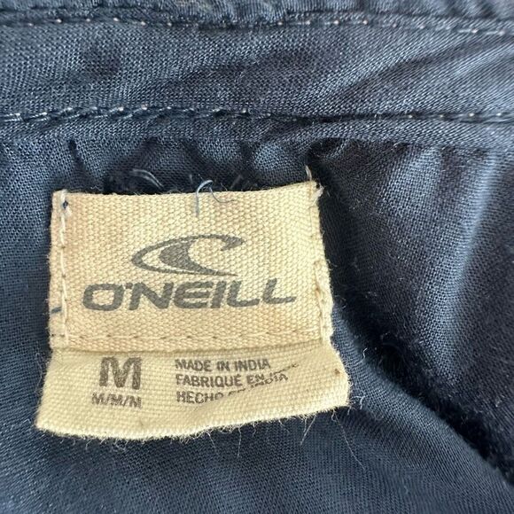 O'Neill Women's M Cold Shoulder Tunic Dress Blue Embroidered Boho Beach Cover Up - Picture 7 of 10